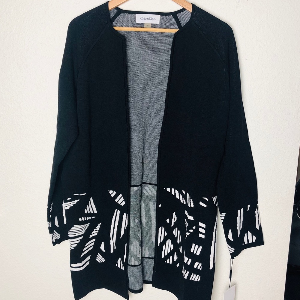 Calvin Klein open front sweater